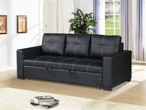 Coupon Black Convertible Sofa